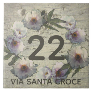Peony House Number 1-2 Digits Street Name Fliese