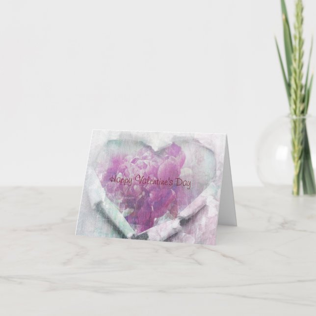 Peony in Our Heart Faltes Note Card (Vorderseite)