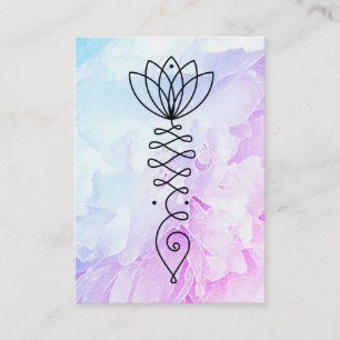 *~* Peony Lotus Herz Nirvana Massage Reiki Yoga Visitenkarte
