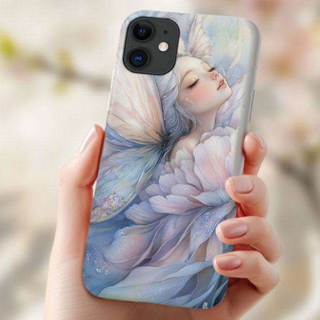 Peony Of The Dawn Case-Mate iPhone Hülle (the Iphone 11 with the image of Peony of the Dawn shown in the hand of a young woman)