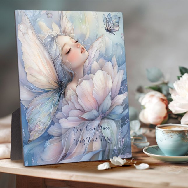 Peony Of The Dawn Fotoplatte (peony Of The Dawn Plaque on a romantic table next to a cup of cappuccino)