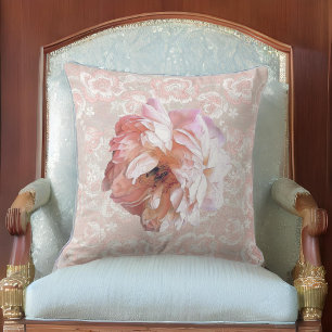 Peony on Imitats Peachy Pink Lace Kissen