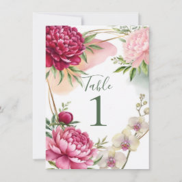 Peony & Orchid Garden Floral Glam Wedding Einladung