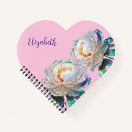 Peony Peace Notizbuch