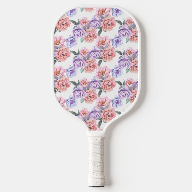 Peony Pink und Lila Pickleball Paddle (Vorderseite)