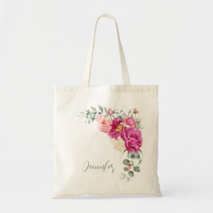 Peony & Rose Eukalyptus Greenery Tote Bag Tragetasche