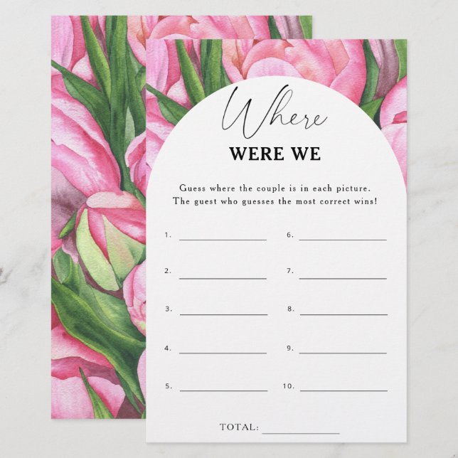 Peony Rose - Wo waren wir Brautparty (Vorne/Hinten)
