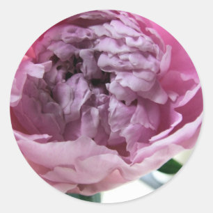 Peony Runder Aufkleber