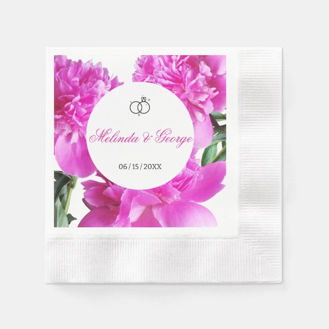 Peony. Serviette (Vorderseite)