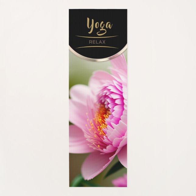 Peony Side Centre - Yoga Mat Yogamatte (Vorderseite)