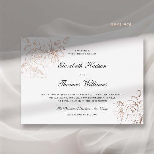 Peony Sketch Fantastische Kunst Moderne klassische Folieneinladung