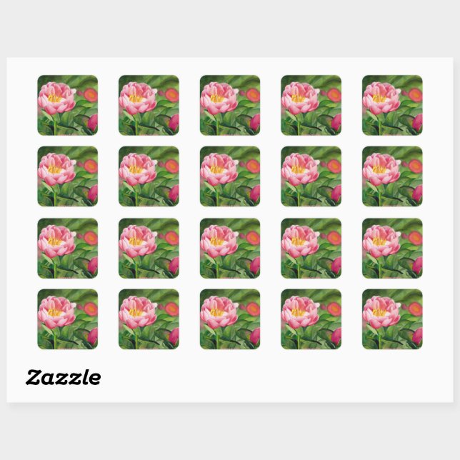 Peony Stickers (Blatt)