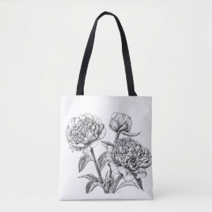 Peony Tinte zeichnend