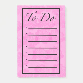 Peony To Do List Post it Notes Post-it Klebezettel