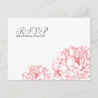 Peony UAWG Postcard Einladungspostkarte