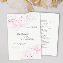 Peony Wedding Pink Chic Elegante Formal All in One