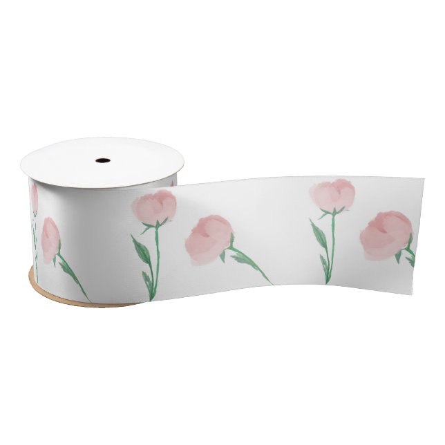 Peonys Bitte Hübsch Preppy Pink Satinband (Spule)