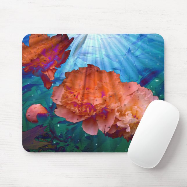Peonys unter Wasser Mousepad (Mit Mouse)