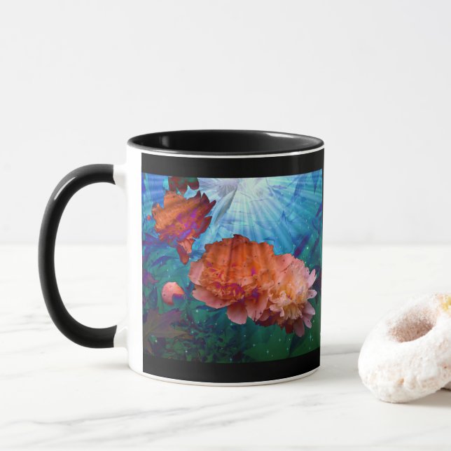 Peonys unter Wasser Tasse (Mit Donut)