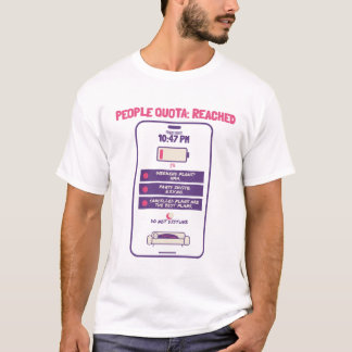 People Kontingent Erreicht Introvertierter Telefon T-Shirt