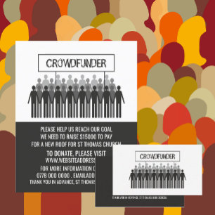 People Logo, Crowdfunder, Crowdfunding Visitenkarte