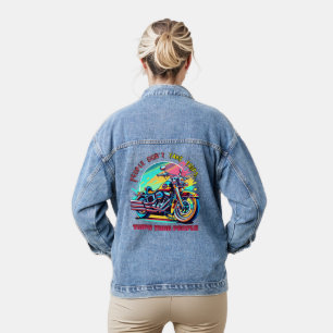 People machen keine Reisen: Vintage Retro Style Fa Jeansjacke