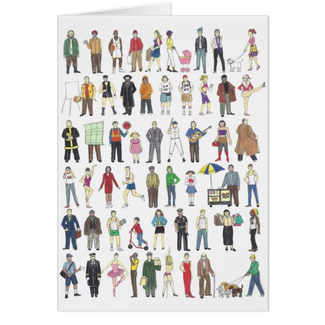 People NYC New York City Humans Neighborhood Art (Vorne)