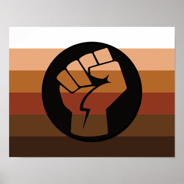 People of Color (POC) Stolz und Faust Poster (Vorne)