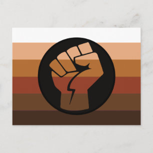 People of Color (POC) Stolz und Faust Postkarte