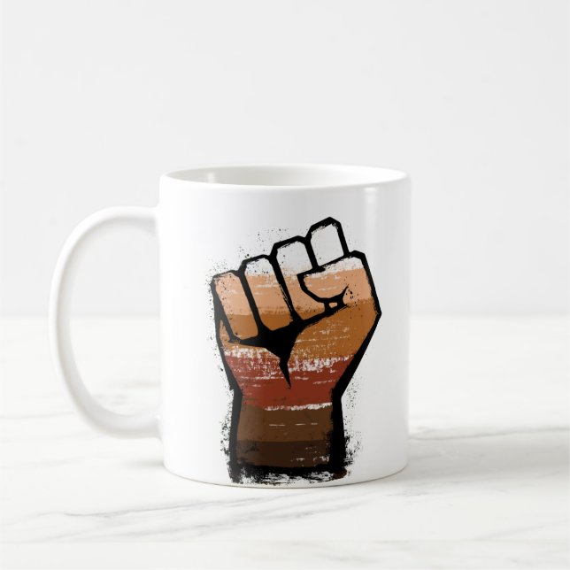 People of Color Pride Faust Kaffeetasse (Links)