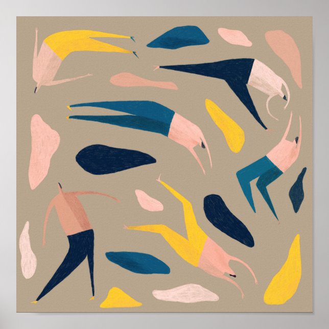 People Pattern Poster (Vorne)