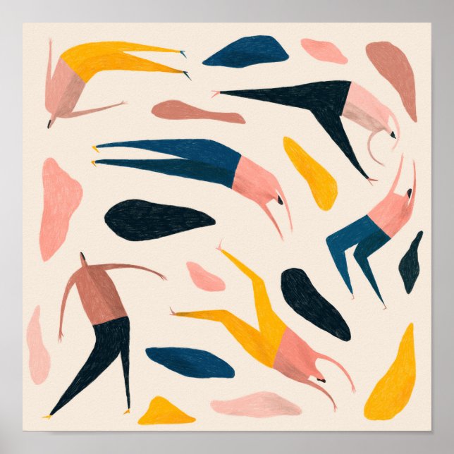 People Pattern Poster (Vorne)