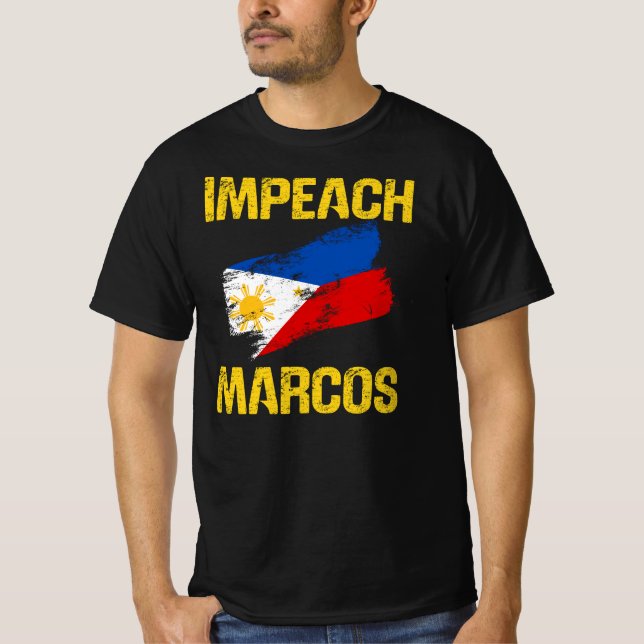 People Power Impeach Marcos Corruption Protest Tee (Vorderseite)