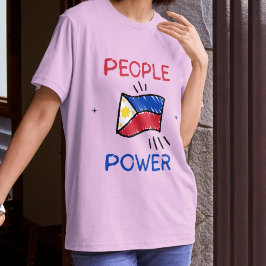 People Power Philippinische Flagge Impeach Marcos T-Shirt