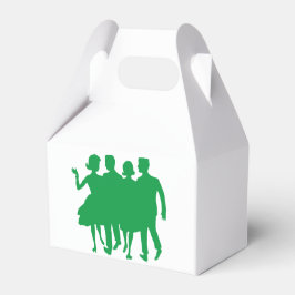 People Silhouette Vector Bevorzugung Box Geschenkschachtel
