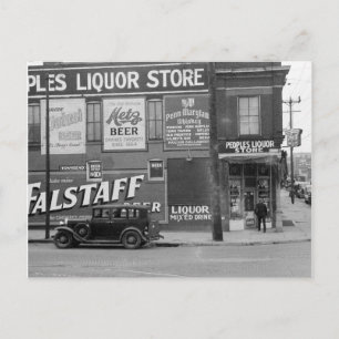 People's Liquor Store, 1938 Postkarte