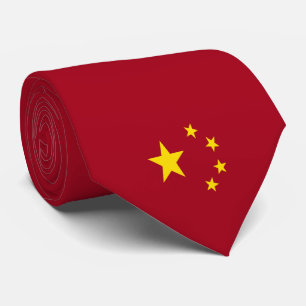 People's Republic of China flag Krawatte