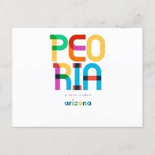 Peoria Arizona Mid Century, Pop Art, Postkarte