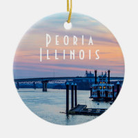 Peoria Illinois bei Sunset
