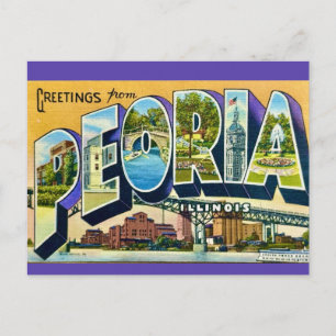 Peoria Illinois Grußkarte Postkarte