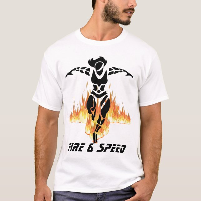 PEPAGEAR - Feuer u. Geschwindigkeit T-Shirt (Vorderseite)