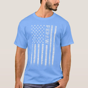 Pepaw Amerikanische Flagge vintage Mädchen vintage T-Shirt