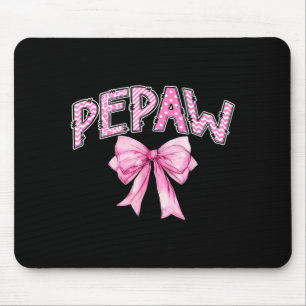 Pepaw Geburtstagsmädchen passendes Coquette rosa S Mousepad