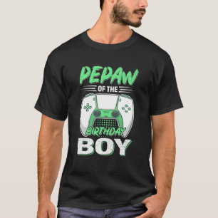 Pepaw of the Level Up Birthday Boy Video Game Deko T-Shirt