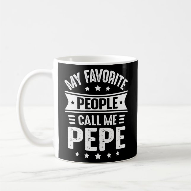 Pepe Vatertag für meine Lieblingsmenschen nennen m Kaffeetasse (Links)