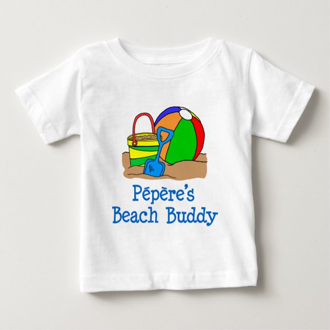 Pepere Beach Buddy Baby T-shirt (Vorderseite)