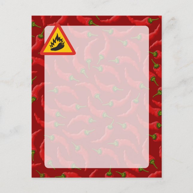 Peperonigefahrenzeichen Flyer (Vorne)