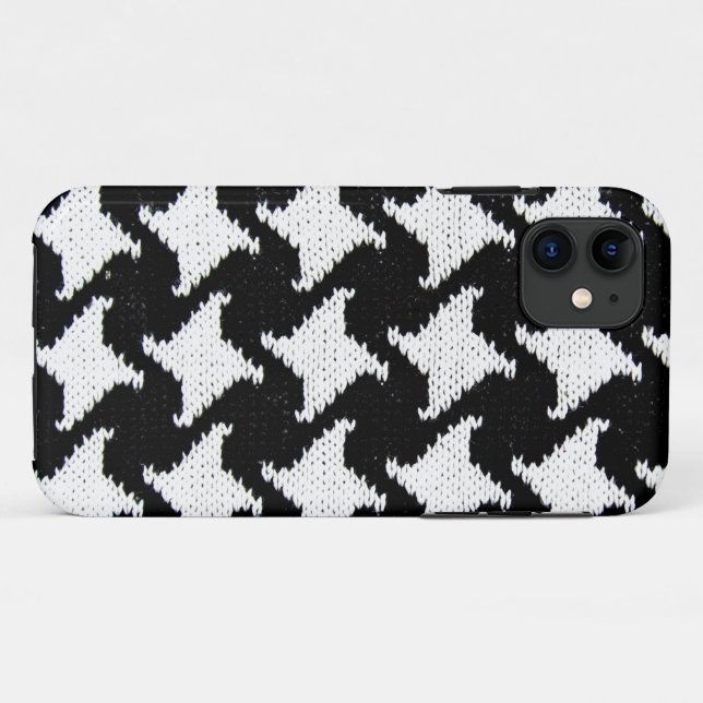 Pepita black and white Case-Mate iPhone case (Rückseite (Horizontal))