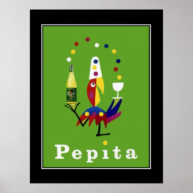 Pepita Drink Vintage Poster (Vorne)