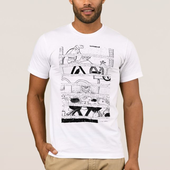 Peploe/artist & hall/poet t Shirt Gedicht Joe Prin (Vorderseite)